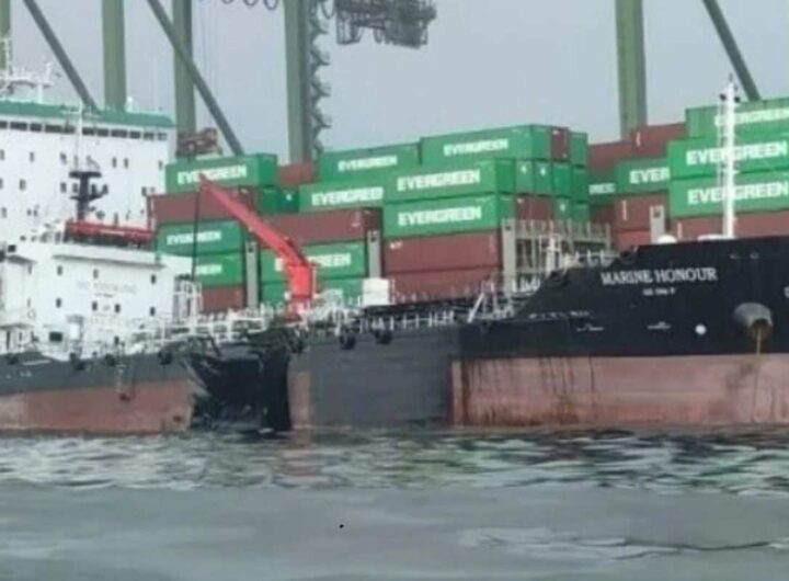 Incidente nave Singapore durante rifornimento