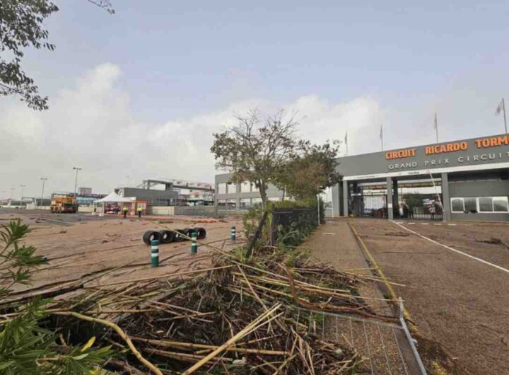 circuito Ricardo Tormo di Valencia disastro alluvione Dana