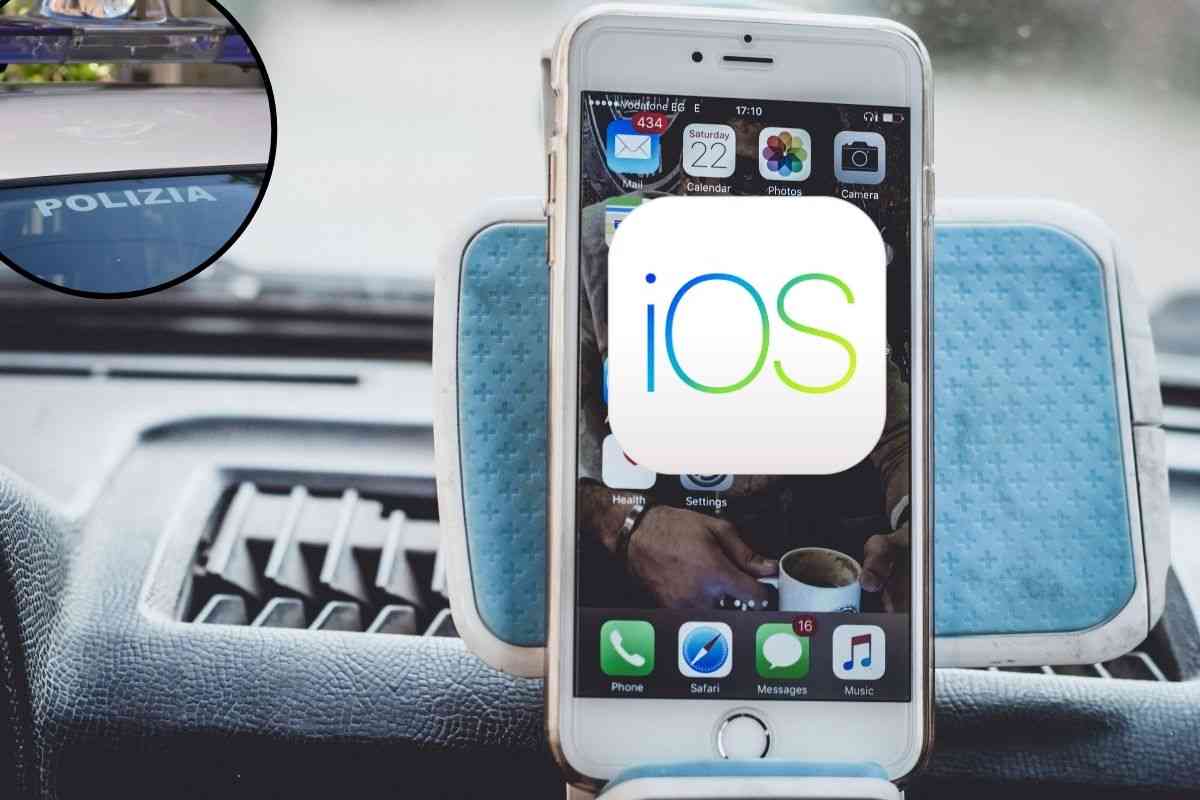 problema iphone IOS forze dell'ordine